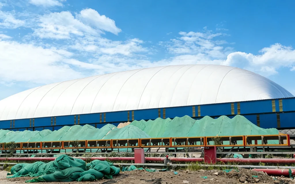 Zhangjiagang Shagang Inflatable Enclosures for Material Yard